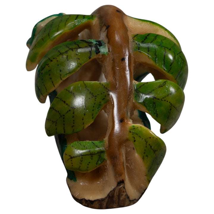 Rainforest Foliage Tagua Carving
