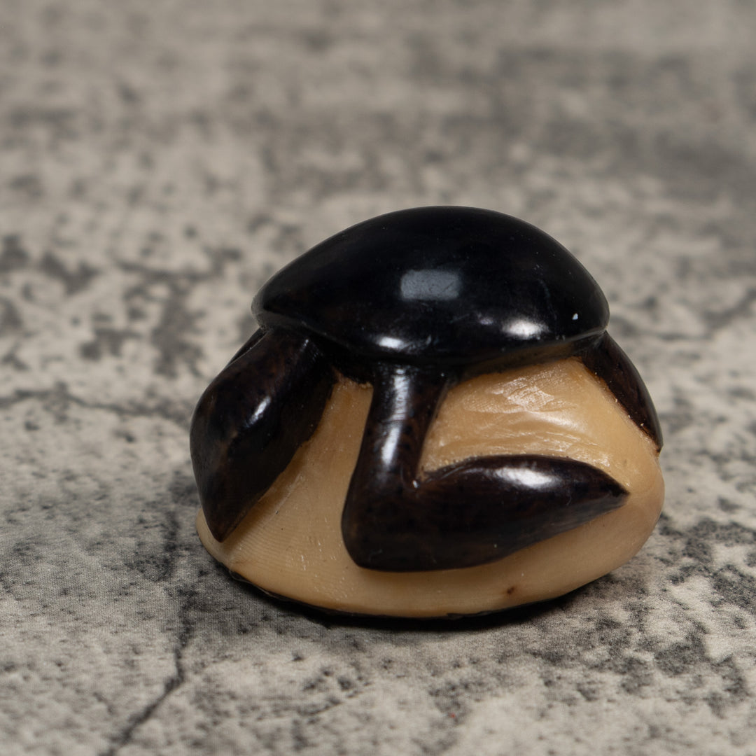 Vintage Black Turtle Tagua Carving
