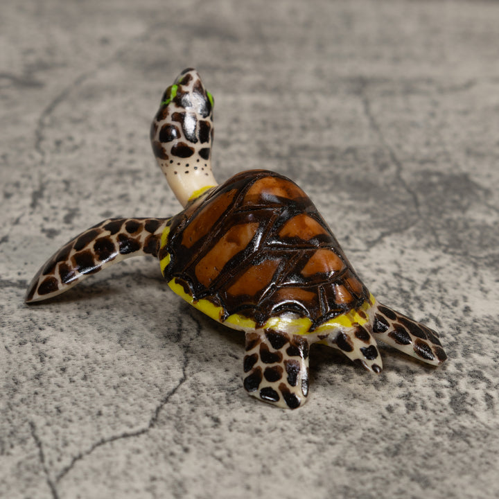 Large Sea Turtle Tagua Carving