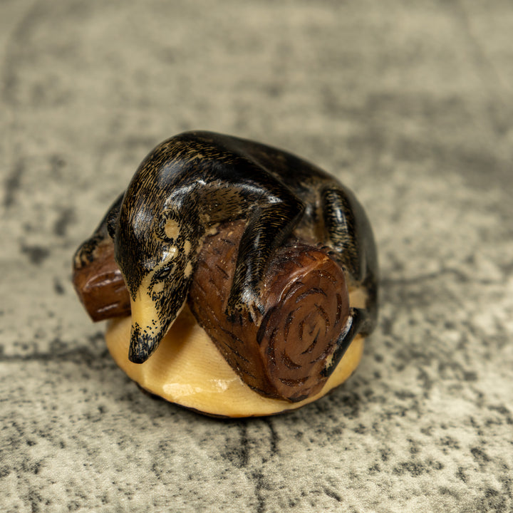 Coatimundi Tagua Carving