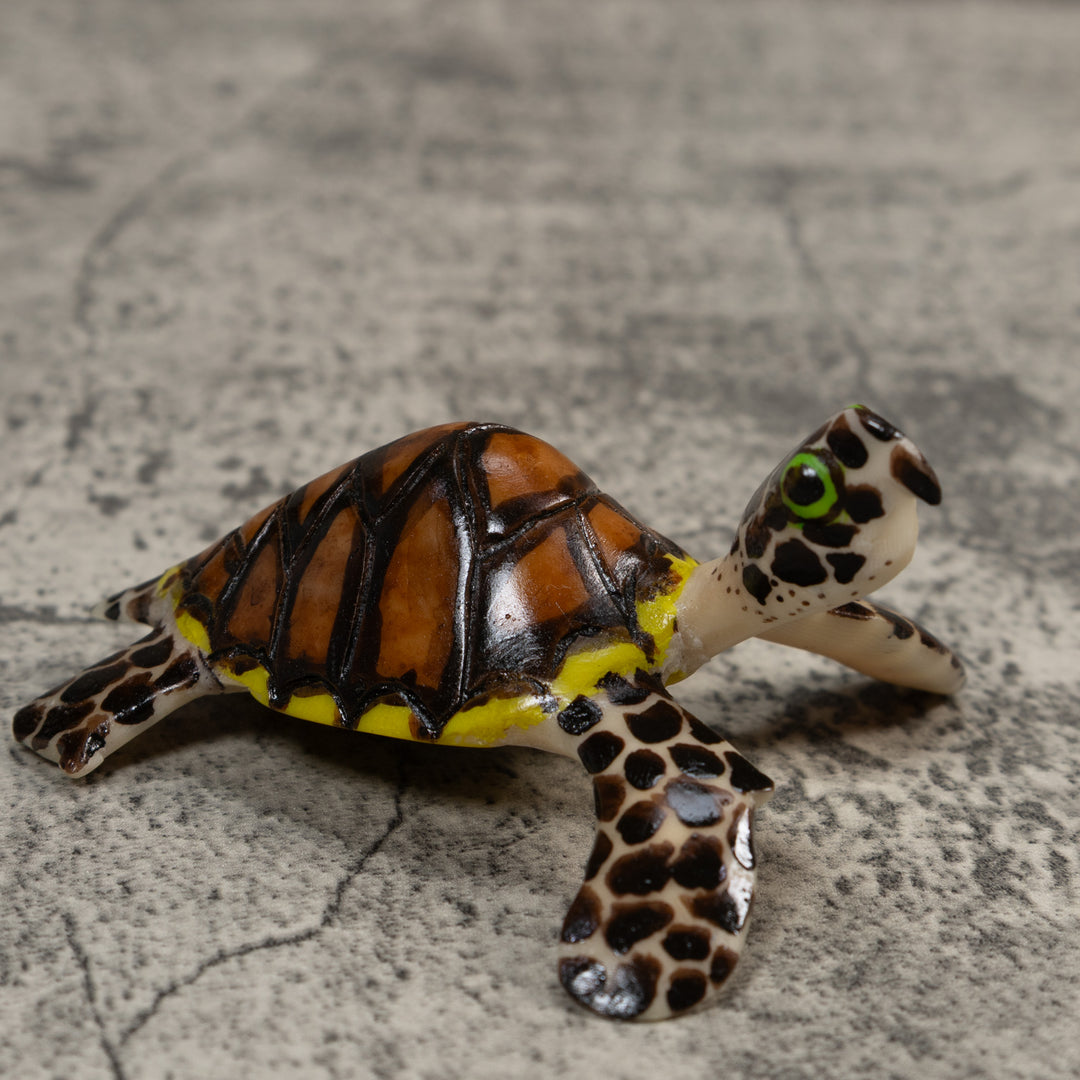 Large Sea Turtle Tagua Carving