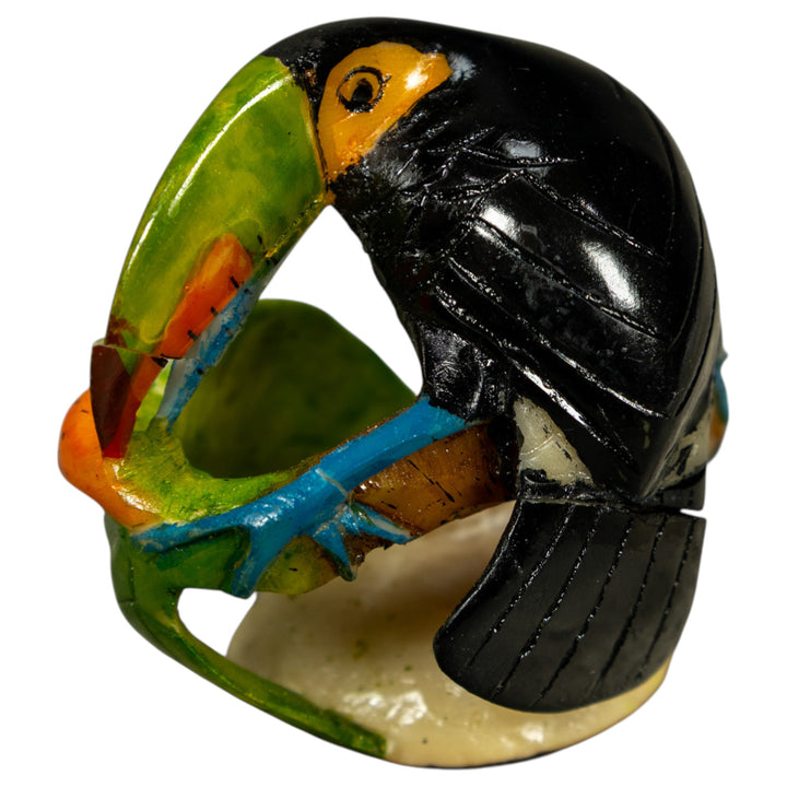 Toucan Parrot Bird Tagua Carving