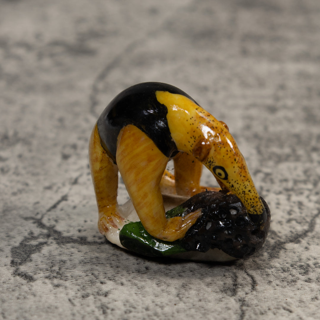 Anteater With Termite Nest Tagua Carving