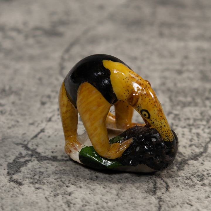 Anteater With Termite Nest Tagua Carving
