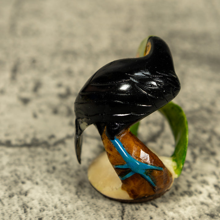 Toucan Parrot Bird Tagua Carving