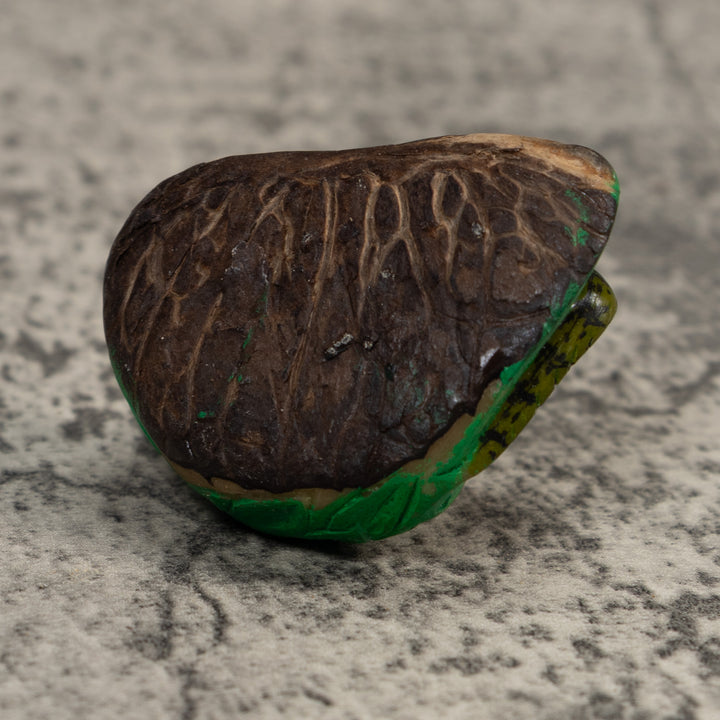 Vintage Green Gecko Lizard Tagua Carving