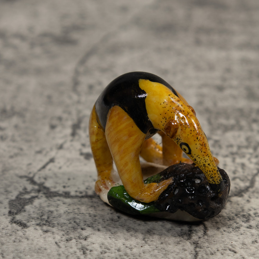 Anteater With Termite Nest Tagua Carving