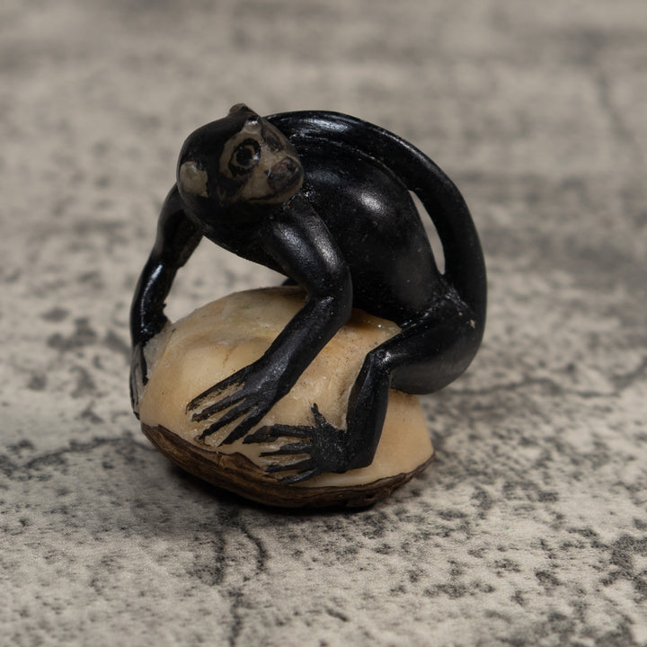 Black Howler Monkey Tagua Carving