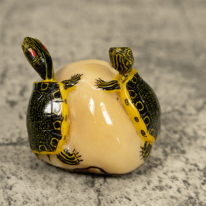 Double (2) Tortoise Turtle Tagua Carving
