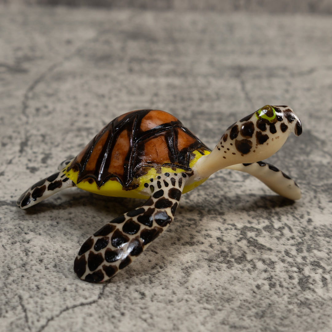 Large Sea Turtle Tagua Carving