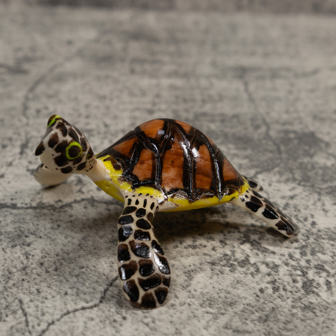 Large Sea Turtle Tagua Carving