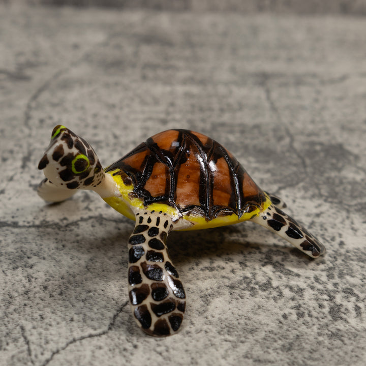 Large Sea Turtle Tagua Carving