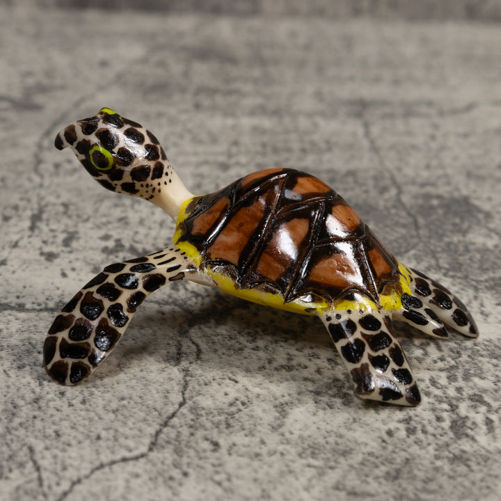 Large Sea Turtle Tagua Carving