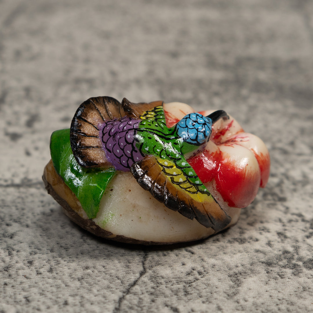 Multi-Color Hummingbird Tagua Carving