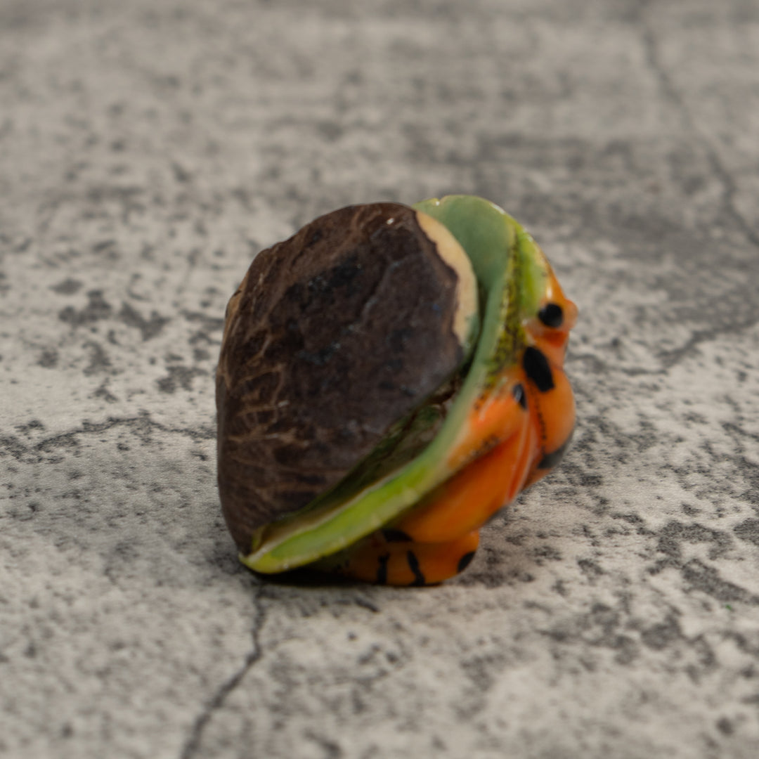 Golden Frog Tagua Carving