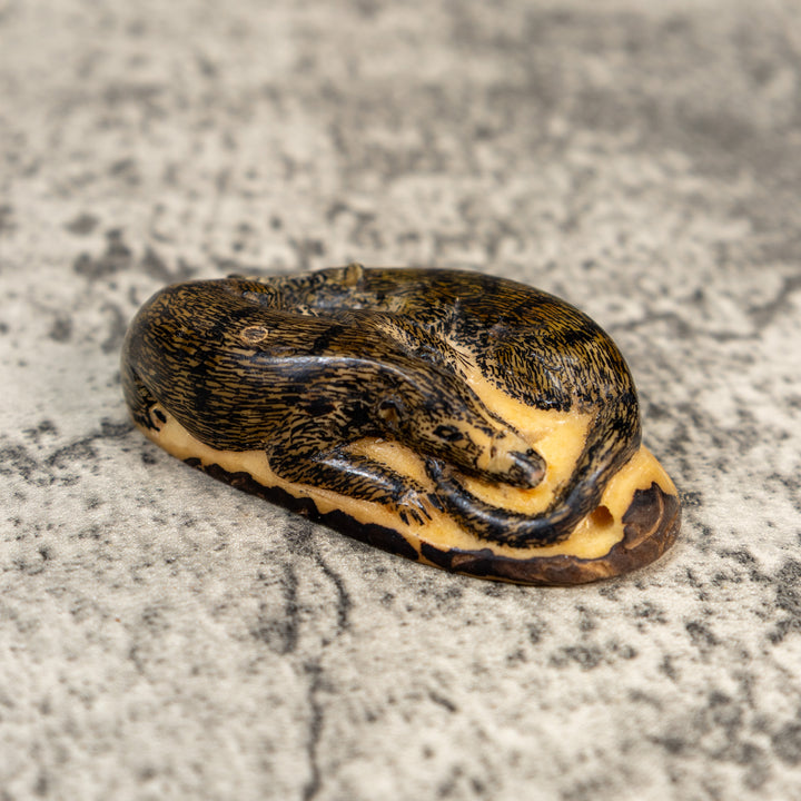 Double Coatimundi Tagua Carving