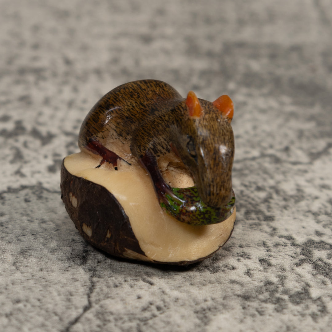 Neque Agouti Conejo Pintado Tagua Carving