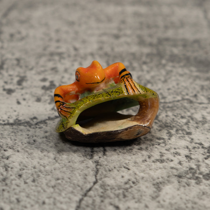 Golden Frog Tagua Carving