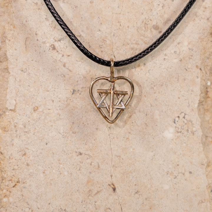 Two Faiths One Heart Sterling Silver Pendant