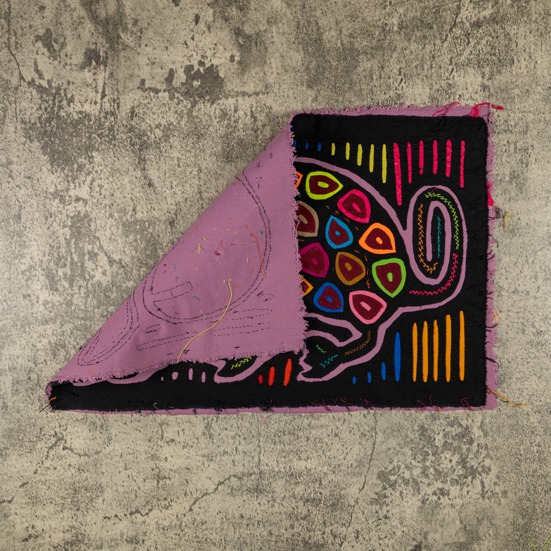Black And Purple Jungle Critter Mola