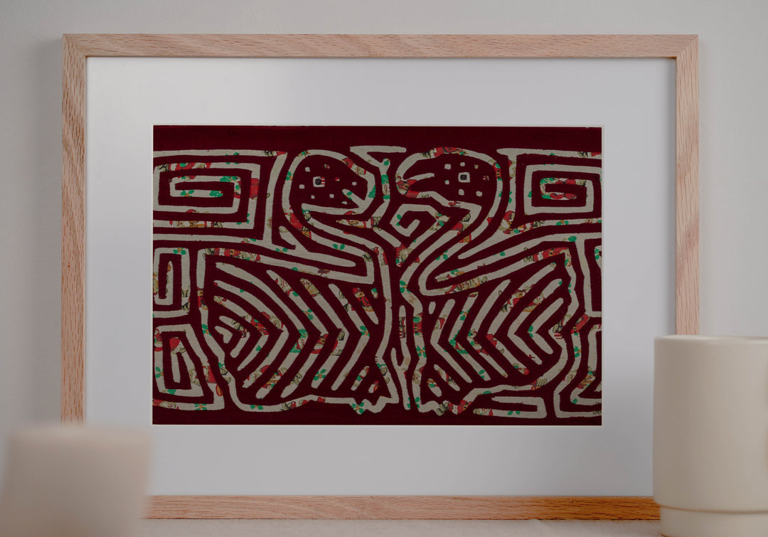 Burgundy And White Happy Swan Mola