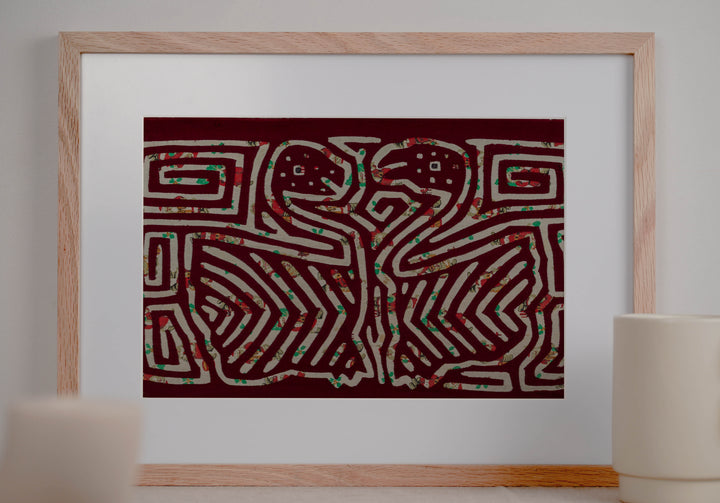 Burgundy And White Happy Swan Mola