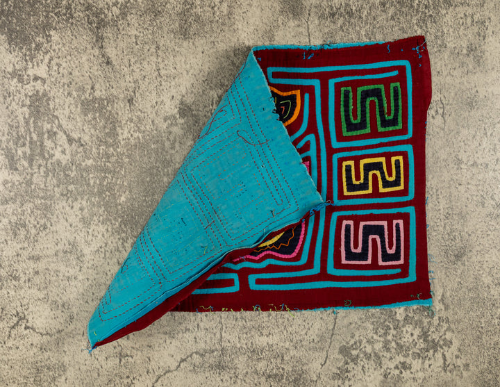 Burgundy And Turquoise Jungle Cat Mola