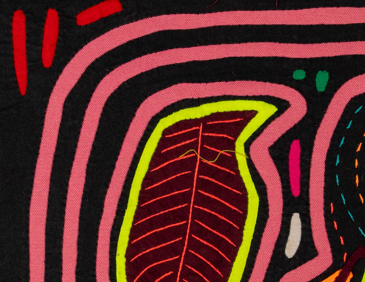 Black And Pink Jungle Bird Mola
