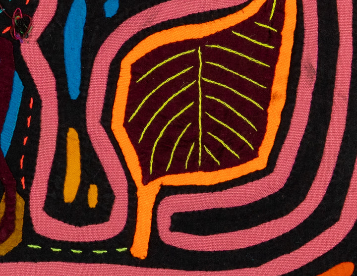 Black And Pink Jungle Bird Mola
