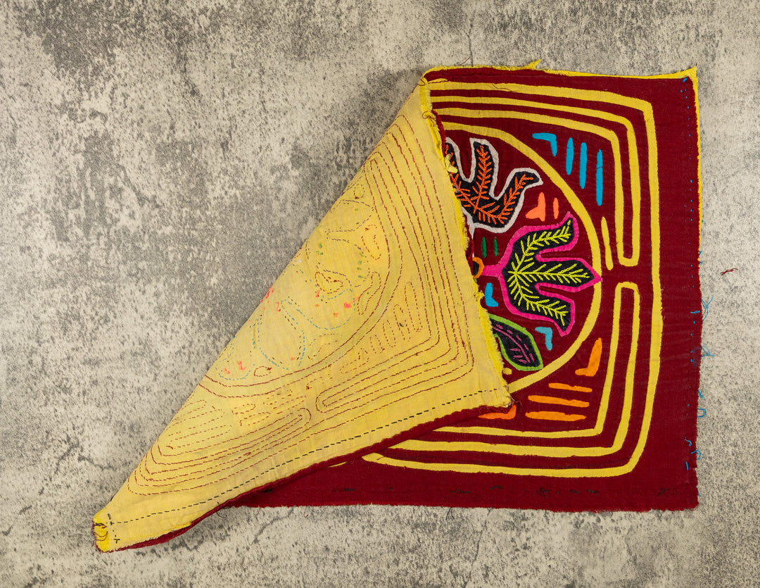 Burgundy And Yellow Garden Of Eden Mola