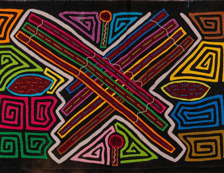 Rainbow Of Color San Blas Island Flute Mola