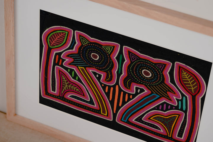 Black And Pink Jungle Critters Mola