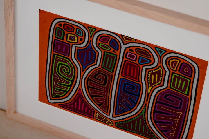 Orange And White Machete Knife Mola