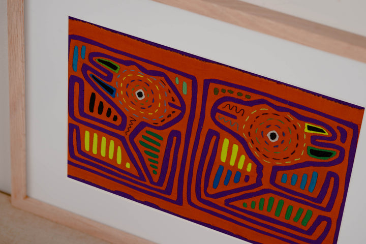 Orange And Purple Optical Illusion Mola