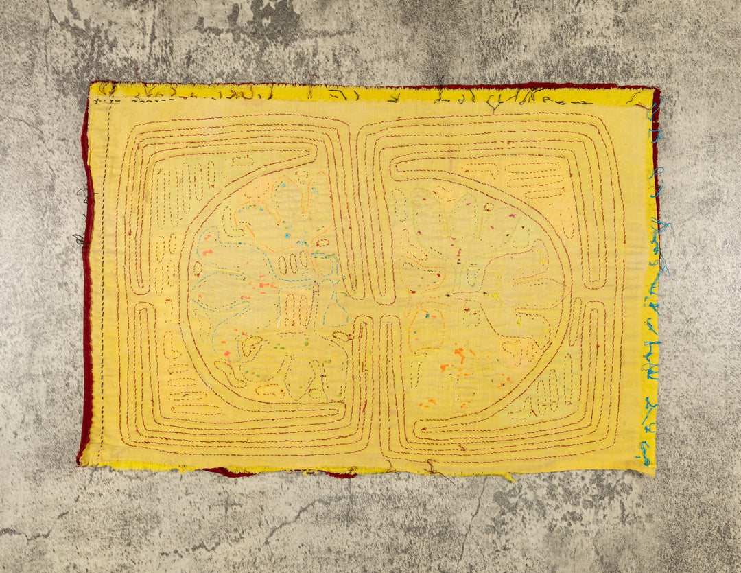 Burgundy And Yellow Garden Of Eden Mola