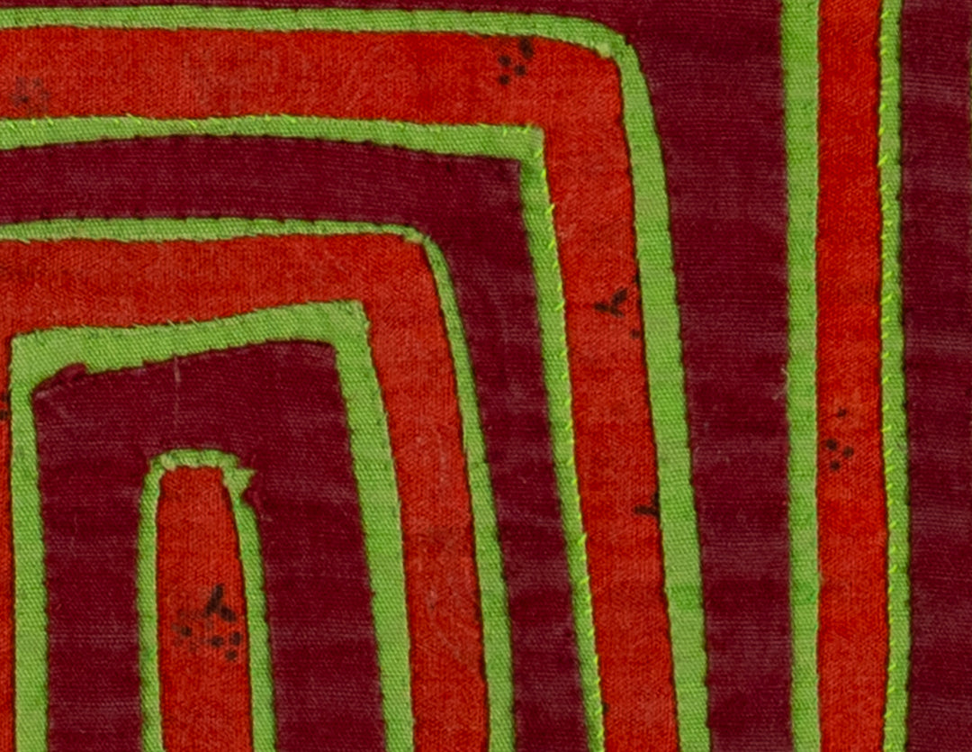 Vintage Orange Green And Maroon Classic Design Mola