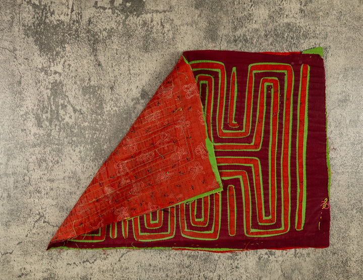 Vintage Orange Green And Maroon Classic Design Mola