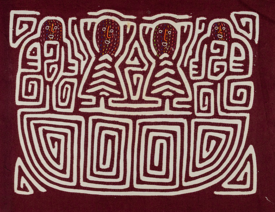 Burgundy And White Ship Ahoy Mola