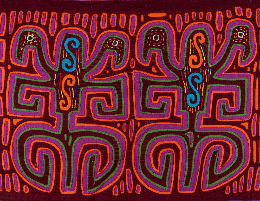 Orange And Purple Multi-Head Mola