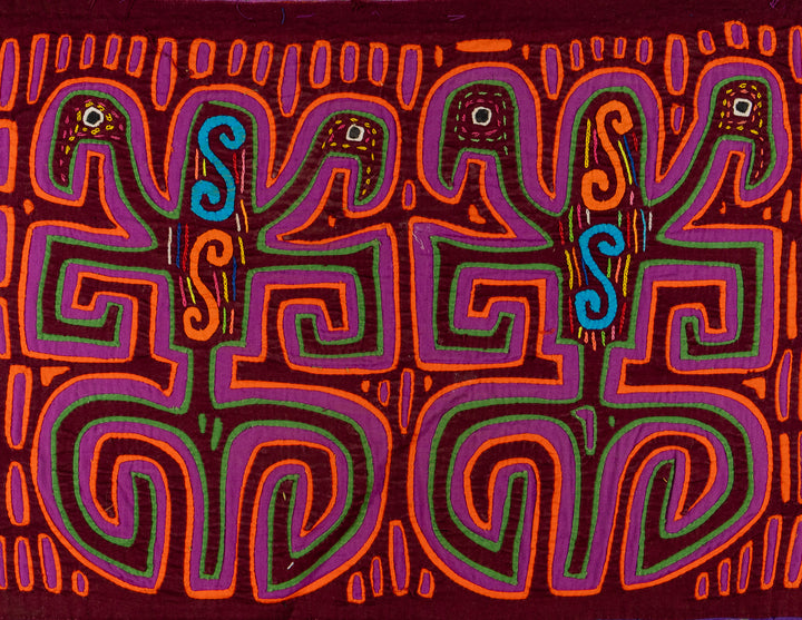 Orange And Purple Multi-Head Mola