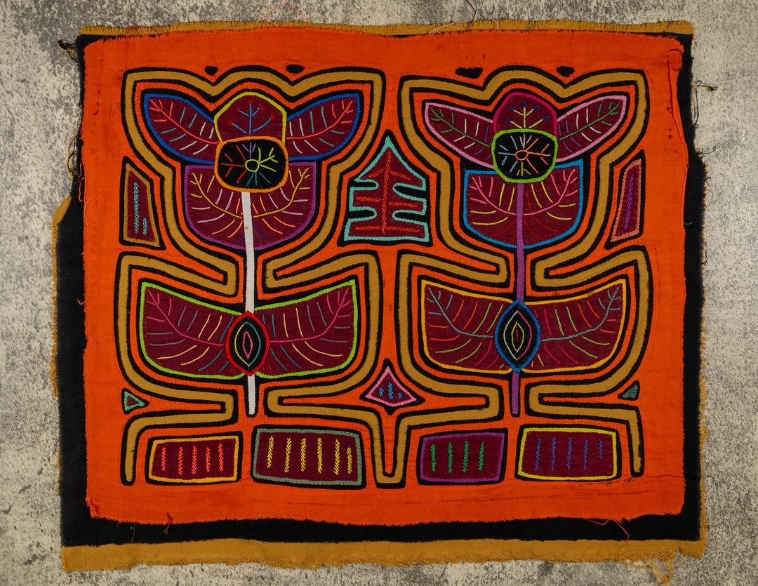 Orange Flower Garden Mola