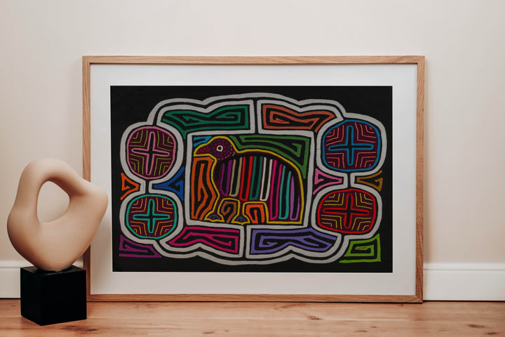 Rainbow Colors Birdcage Mola