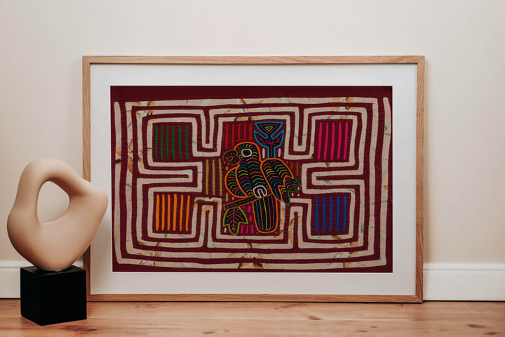 Vintage Machine-Stitched Classic Design Mola