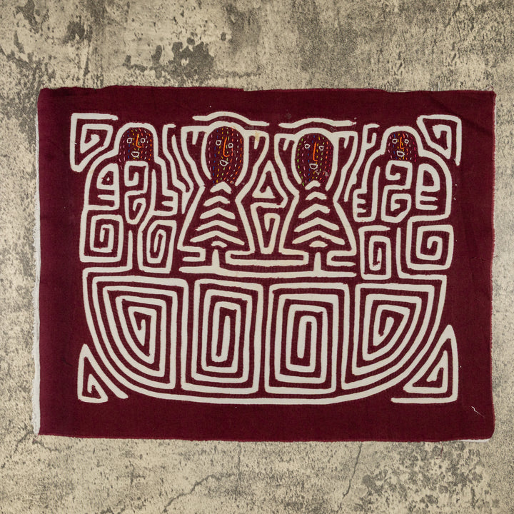 Burgundy And White Ship Ahoy Mola