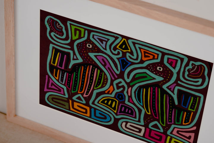 Burgundy And Turquoise Waterbird Mola
