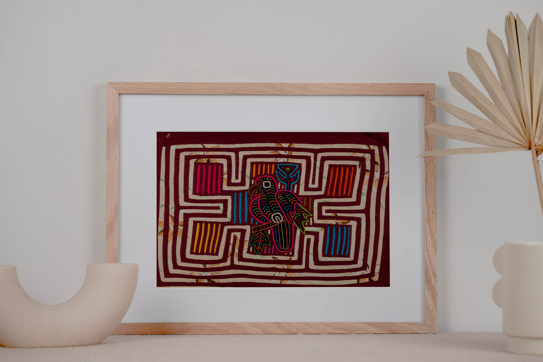Vintage Machine-Stitched Classic Design Mola