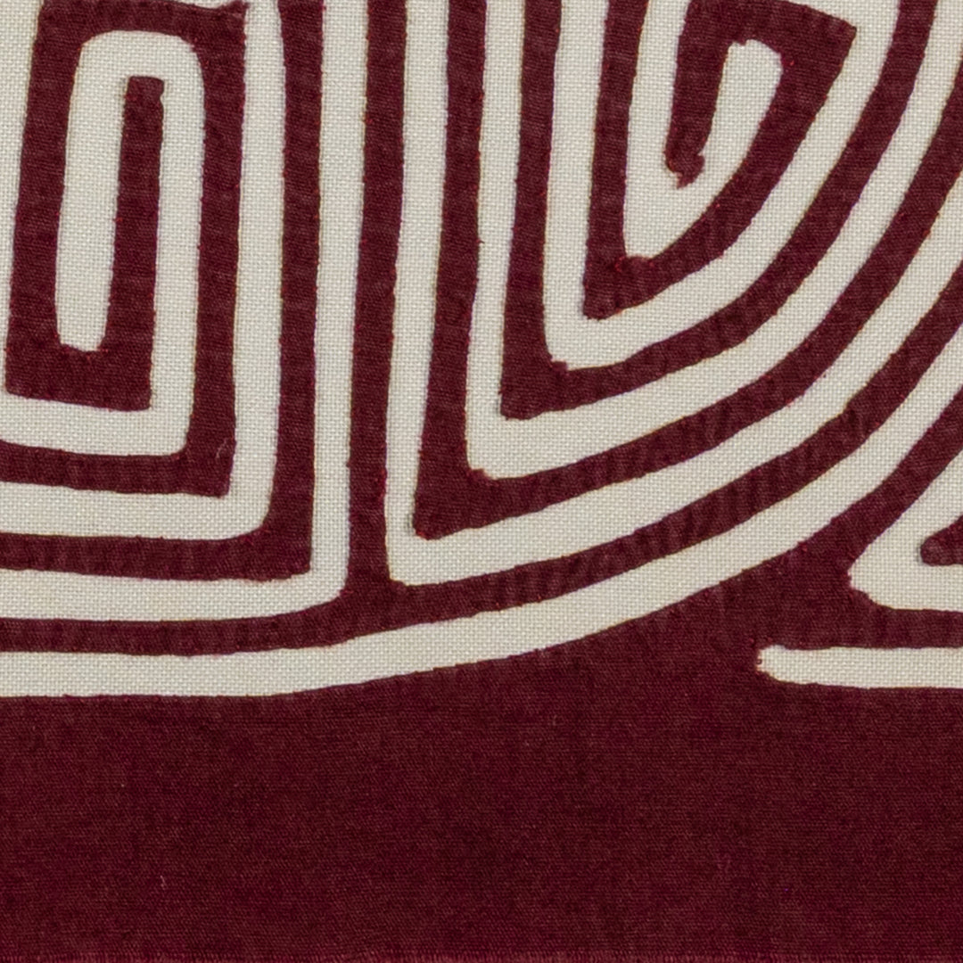 Burgundy And White Ship Ahoy Mola