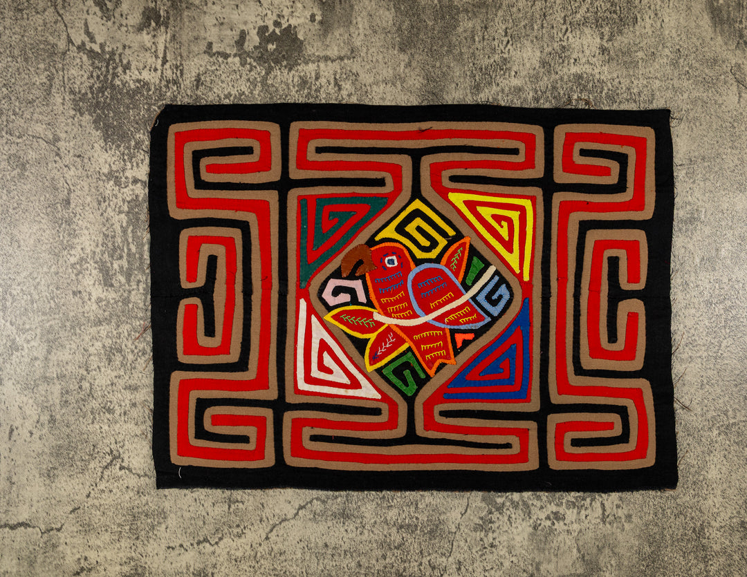 Black And Red Birdcage Mola
