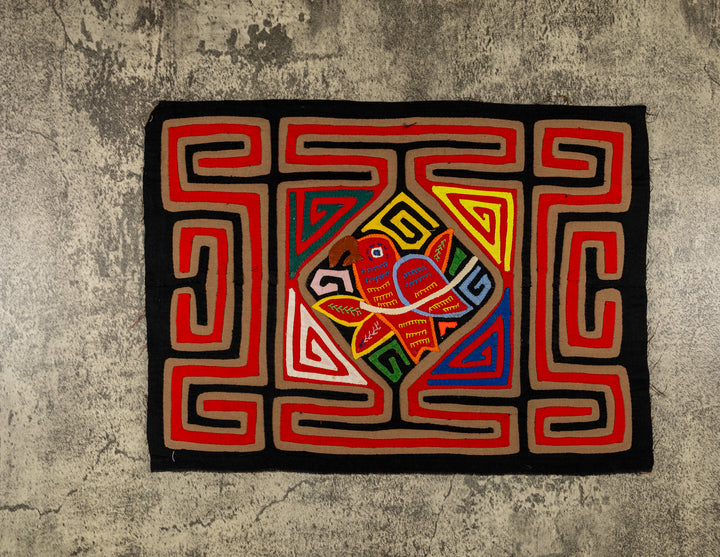 Black And Red Birdcage Mola