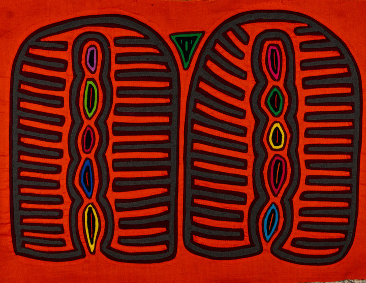 Orange And Green Classic Design Mola